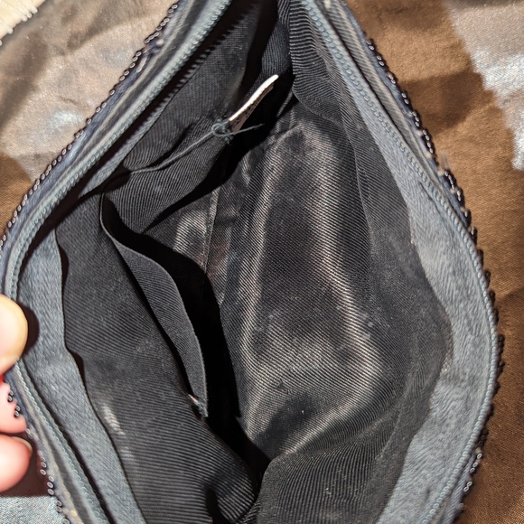 Vintage black beaded purse - Picture 2 of 3